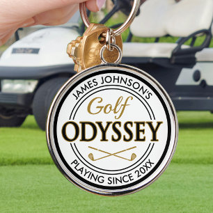 Porte-clés Odysée de Golf Drôle Nom Personnalisé Golf