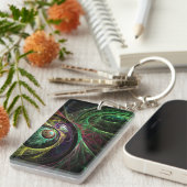 Porte-clés OEil aux yeux Art Abstrait (Devant droit)
