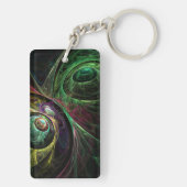 Porte-clés OEil aux yeux Art Abstrait (Dos)