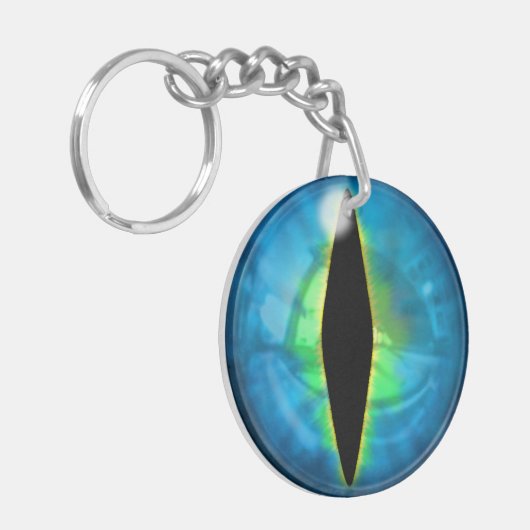 Porte-clés Oeil bleu de dragon (Devant gauche)