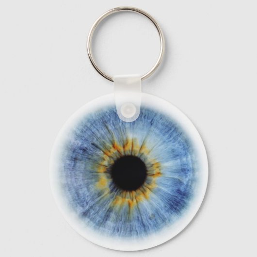 Porte-clés Oeil bleu humain (Recto)