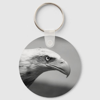 Porte-clés Oeil d'aigle noir et blanc