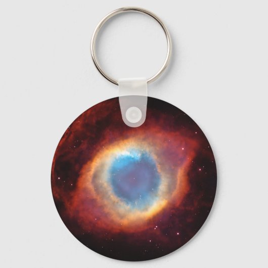 Porte-clés Oeil de Dieu Helix Nebula Star Evolution Rouge Ble (Recto)