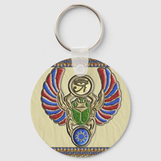 Porte-clés OEil de Horus Scarab Porte - clé (Recto)