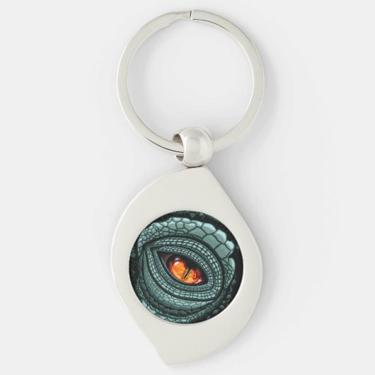 Porte-clés Œil de prédateur reptile primal (Devant)