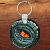 Porte-clés Œil de prédateur reptile primal (Recto)