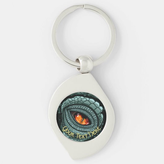 Porte-clés Œil de prédateur reptile primal (Devant)
