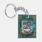 Porte-clés Œil de Râ Égyptien Ancien Art (Devant gauche)