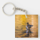 Porte-clés Oeil d'or sur un lac d'or (Devant)