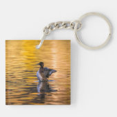 Porte-clés Oeil d'or sur un lac d'or (Dos)