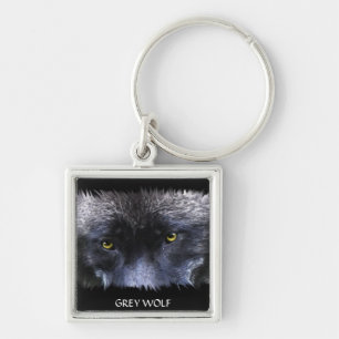 Porte-clés OEIL GRAY WOLF Faune Art Key Ring