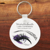 Porte-clés Oeil long cils Lash icône d'extension (Recto)