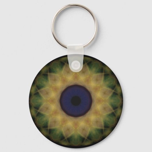 Porte-clés Oeil sourd jaune (Recto)