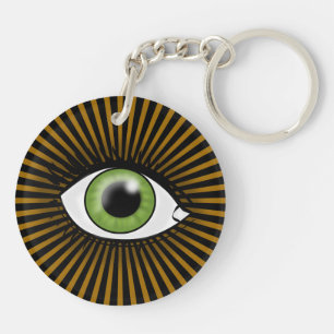Porte-clés Œil vert solaire