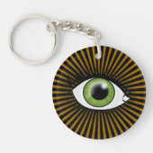 Porte-clés Œil vert solaire (Devant)