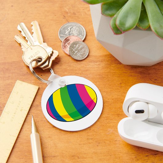 Porte-clés Oeuf coloré