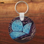Porte-clés Oeufs bleus dans un nid (Recto)