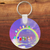 Porte-clés Oeufs de Pâques à l'arc-en-ciel (Recto)