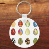 Porte-clés oeufs de pâques colorés (Recto)
