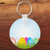 Porte-clés Oeufs De Pâques En Porte - clé D'Herbe (Recto)