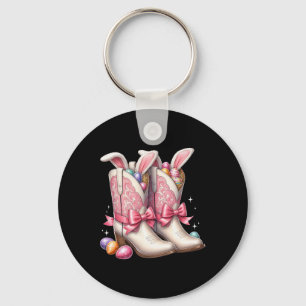 Porte-clés Oeufs de Pâques super Bottes Western Cowboy Howdy