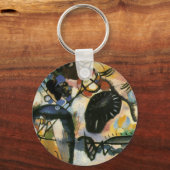 Porte-clés Oeuvre Abstraite de Kandinsky Black Spot (Recto)