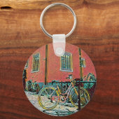 Porte-clés OEuvre cyclable rétro (Recto)