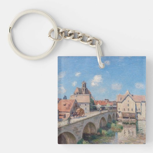 Porte-clés OEuvre d'Alfred Sisley - Le Pont de Moret (Devant)