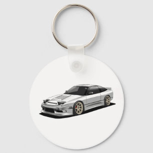 Porte-clés œuvre d'art dessinée à la main de nissan 240sx