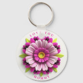 Porte-clés Œuvre d'art florale complexe (Verso)