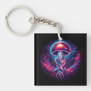 Porte-clés Oeuvre de méduse cosmique Galaxie