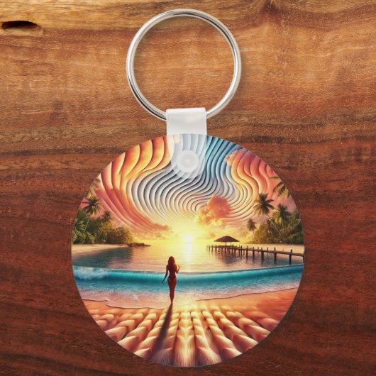 Porte-clés OEuvre murale acrylique (Verso)