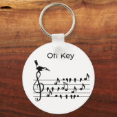 Porte-clés Off Key, toucan, oiseau chanteur (Recto)