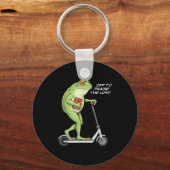 Porte-clés Off To Praise D Lord Funny Frog Christian Meme (Recto)