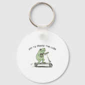 Porte-clés Off To Praise The Lord, Funny Christian (Recto)