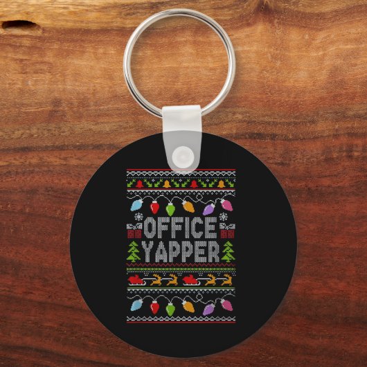 Porte-clés Office Yapper Ugly Sweater Christmas  (Recto)