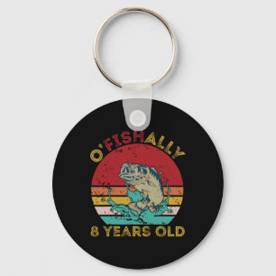 Porte-clés Officiellement 8 Ans Drôle De Pêche Anniversaire P