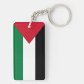 Porte-clés officiellement le drapeau de l'État de Palestine (Dos)