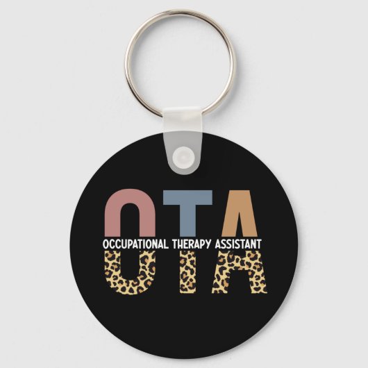 Porte-clés Offre d'aide en ergothérapie de l'OTA (Recto)