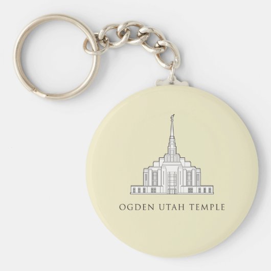 Porte-clés Ogden Utah Temple. porte - clé (Devant)