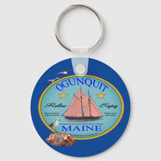Porte-clés Ogunquit Maine   T-Shirt (Recto)