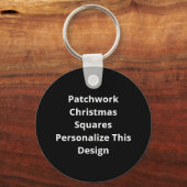 Porte-clés Oh Cerf C'est Noël Petits Carrés Patchwork (Verso)