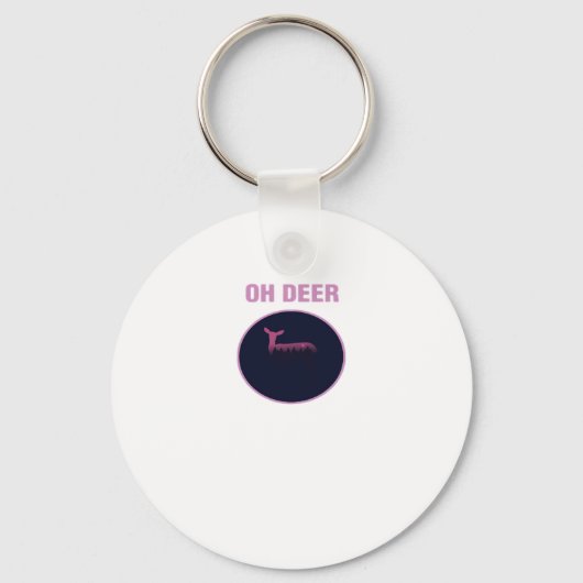 Porte-clés Oh Cerf Moderne Esthétique (Recto)