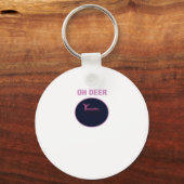 Porte-clés Oh Cerf Moderne Esthétique (Recto)