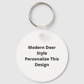 Porte-clés Oh Cerf Moderne Esthétique (Verso)