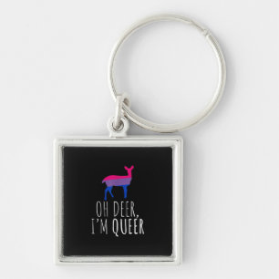 Porte-clés Oh cerf queer Fierté bisexuelle Conception gay les