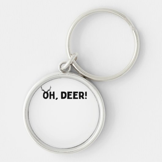 Porte-clés Oh Cerf Simple Esthétique  (Devant)