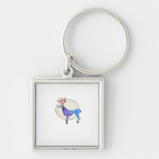 Porte-clés Oh Cerf Style Graphique Propre (Devant)