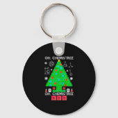 Porte-clés Oh Chemistree Chemist Tree Funny Science Noël (Recto)
