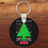 Porte-clés Oh Chemistree Chemist Tree Funny Science Noël (Recto)